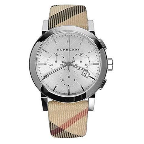 mens silver burberry watch|burberry swiss made watch price.